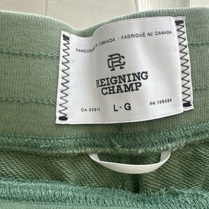 Reigning Champ Green Men Pants